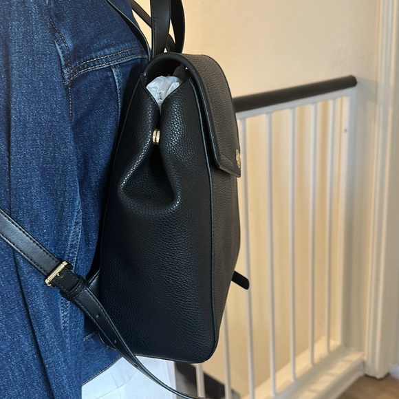 MICHAEL KORS MD BLACK PEBBLED LEATHER BACKPACK
"FREYA" NWT - Picture 5 of 14